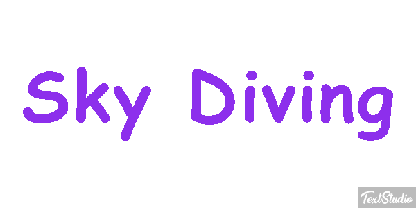 Sky Diving Text effect