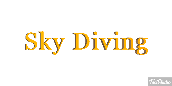 Sky Diving Text effect