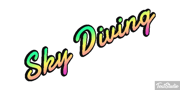 Sky Diving Text effect