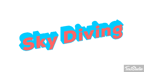 Sky Diving Text effect