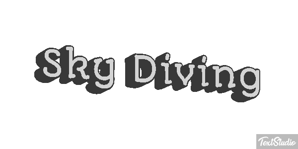 Sky Diving Text effect