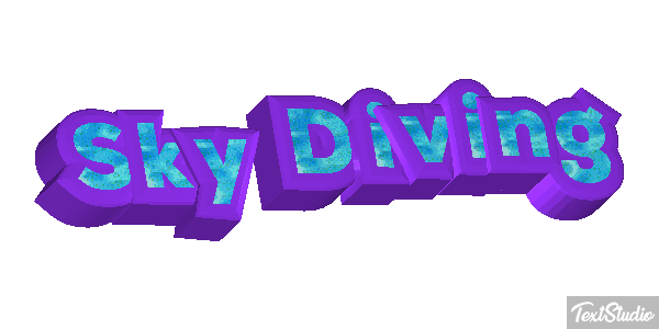 Sky Diving Text effect