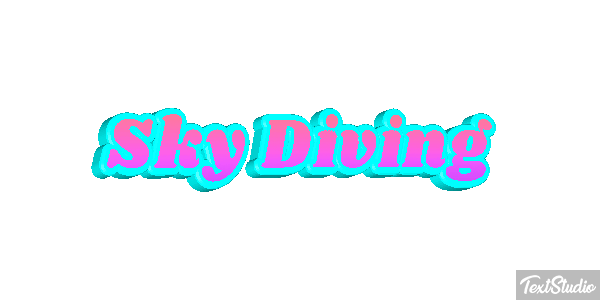 Sky Diving Text effect