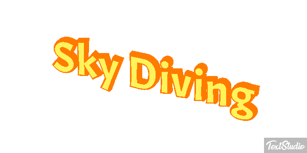Sky Diving Text effect