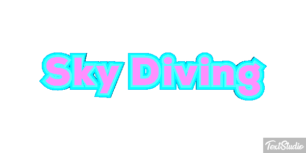 Sky Diving Text effect