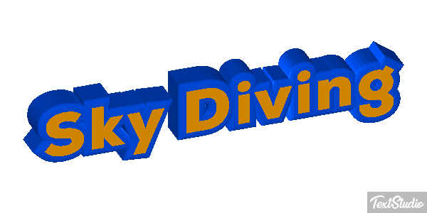 Sky Diving Text effect