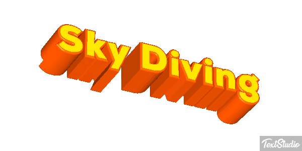 Sky Diving Text effect