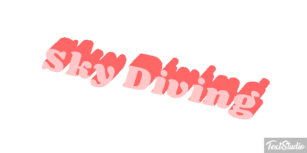 Sky Diving Text effect