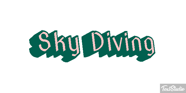 Sky Diving Text effect