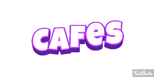 Cafes Effet de texte