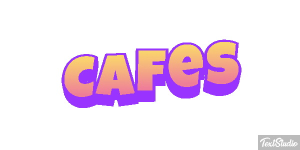 Cafes Effet de texte