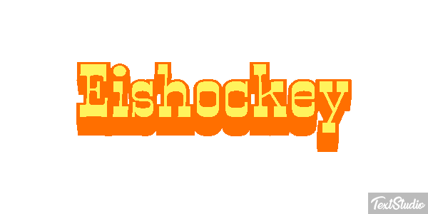 Eishockey Texteffekt