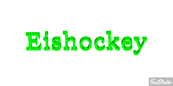 Eishockey Texteffekt