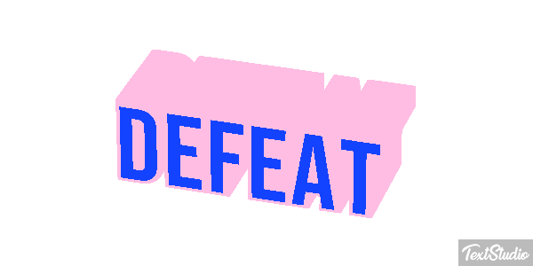 Defeat Text effect