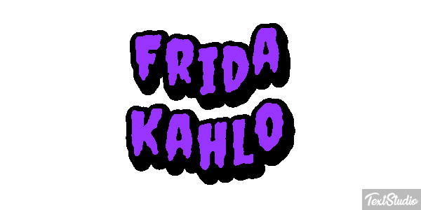 Frida Kahlo Efeito do texto