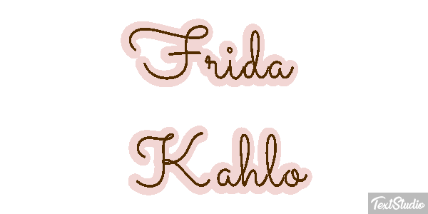 Frida Kahlo Efeito do texto