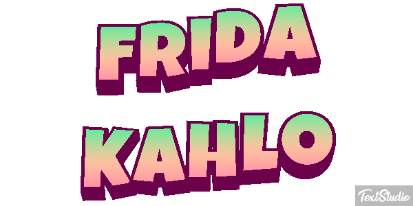 Frida Kahlo Efeito do texto
