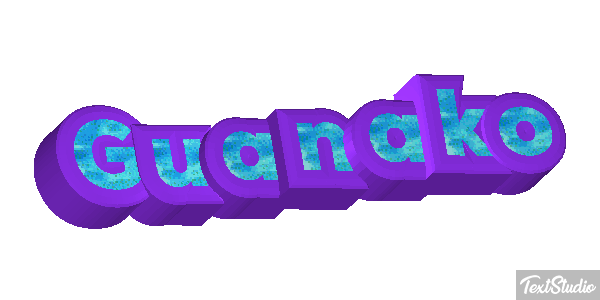 Guanako Texteffekt