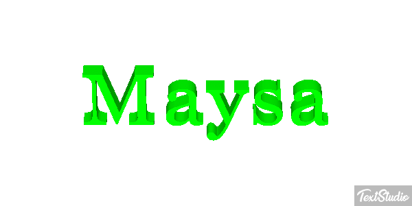 Maysa Text effect