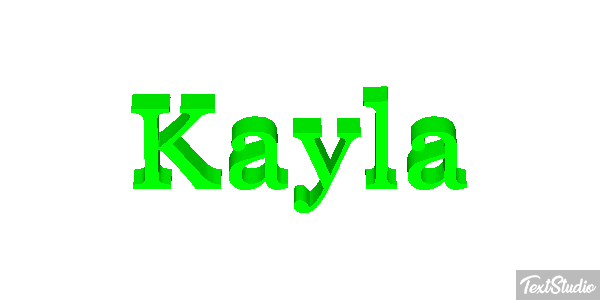 Kayla Texteffekt