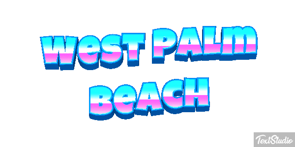 West Palm Beach Texteffekt