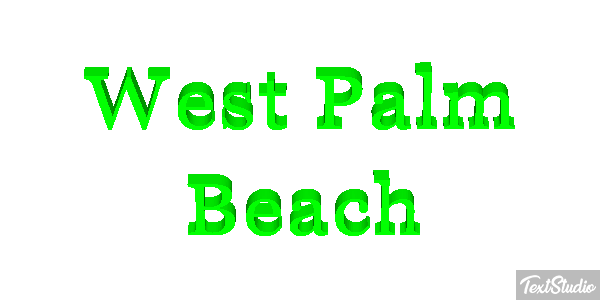 West Palm Beach Texteffekt