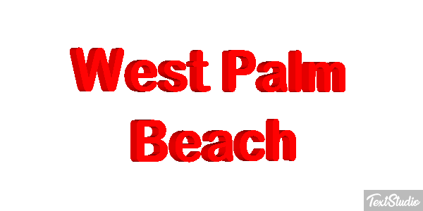 West Palm Beach Texteffekt