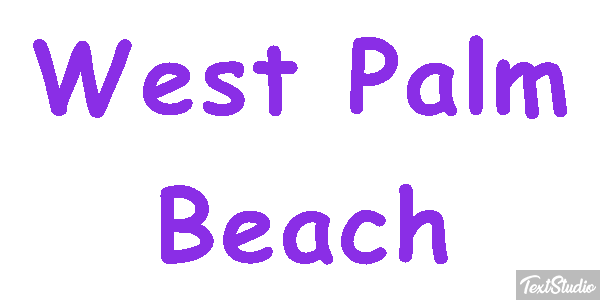West Palm Beach Texteffekt