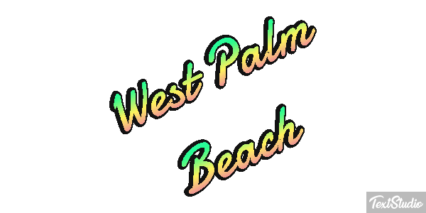 West Palm Beach Texteffekt