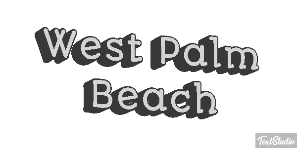 West Palm Beach Texteffekt