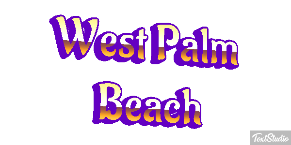 West Palm Beach Texteffekt