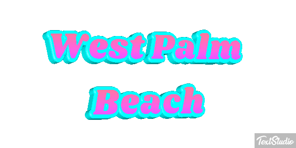 West Palm Beach Texteffekt