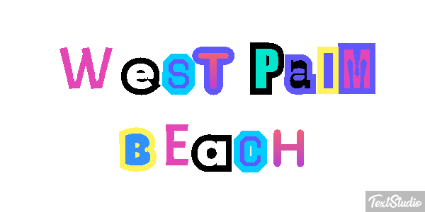 West Palm Beach Texteffekt