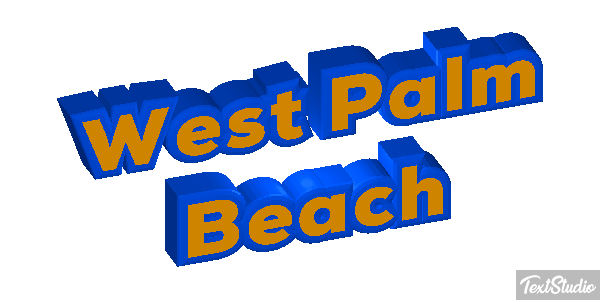 West Palm Beach Texteffekt