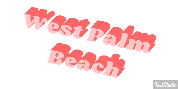 West Palm Beach Texteffekt