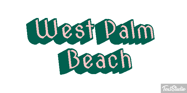 West Palm Beach Texteffekt