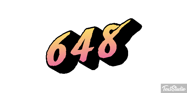 648 Tekst effect