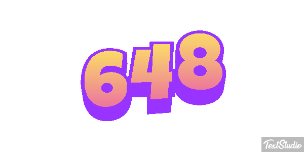 648 Tekst effect