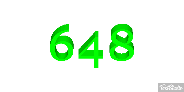 648 Tekst effect