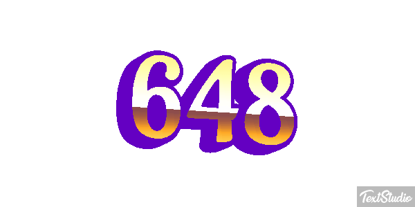 648 Tekst effect