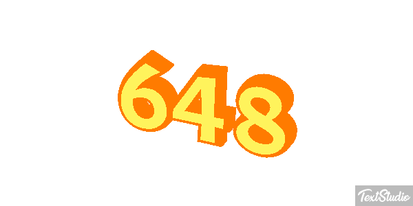 648 Tekst effect
