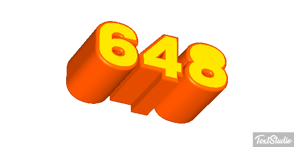 648 Tekst effect