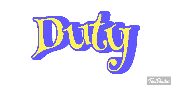 Duty Metin efekti