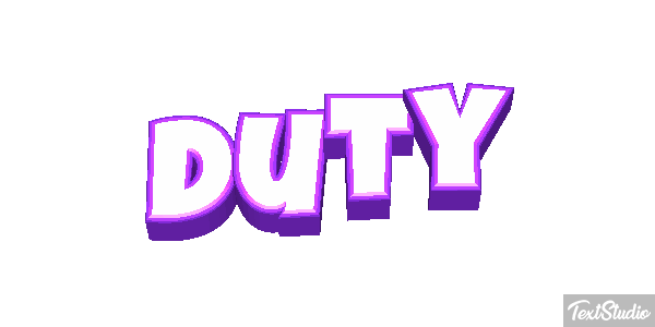 Duty Metin efekti