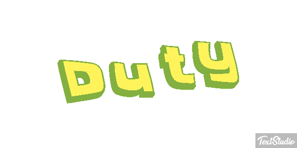 Duty Metin efekti