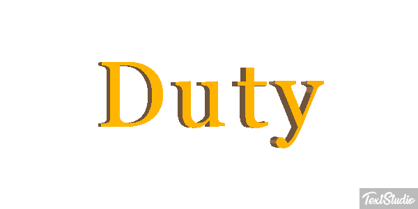 Duty Metin efekti