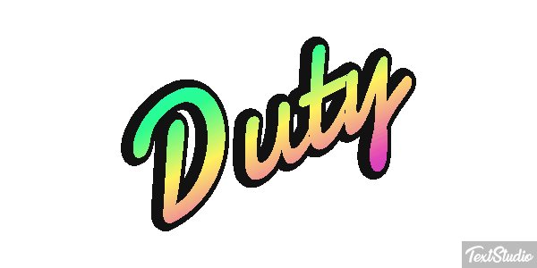Duty Metin efekti