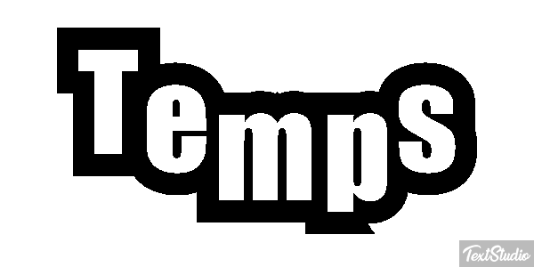 Temps Effet de texte
