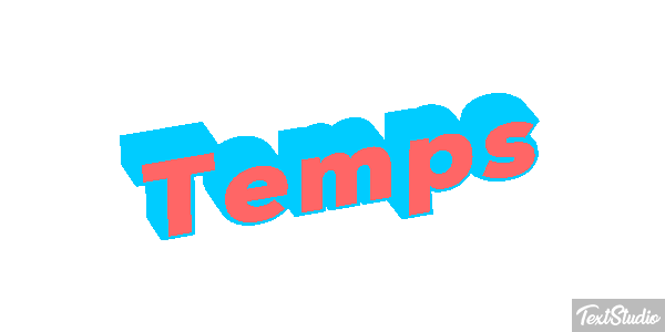 Temps Effet de texte