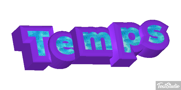 Temps Effet de texte